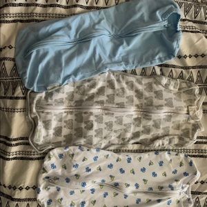 3 zip up sleep sacks/ swaddles / swaddle sacks